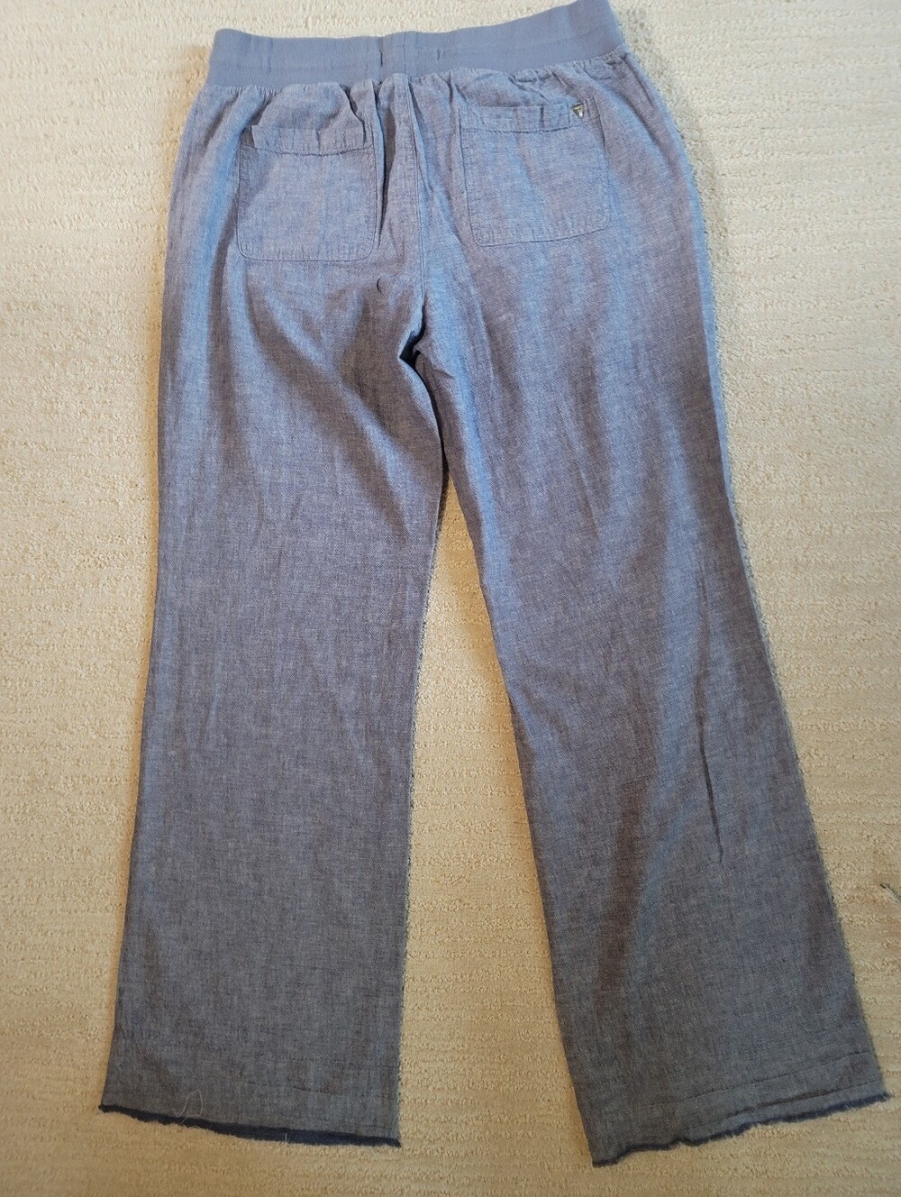 Guess Women's Light Gray Elastic-Waist Jogger Pants